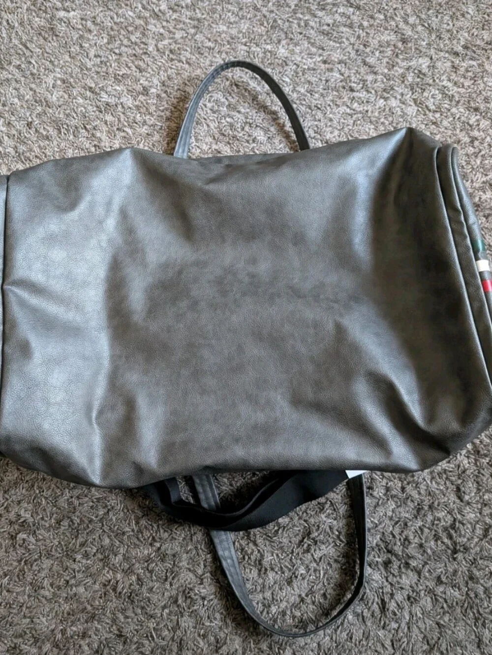 NWT Adidas Leather Mexico Airliner Black/Matte Gold Duffel Travel Carry Bag